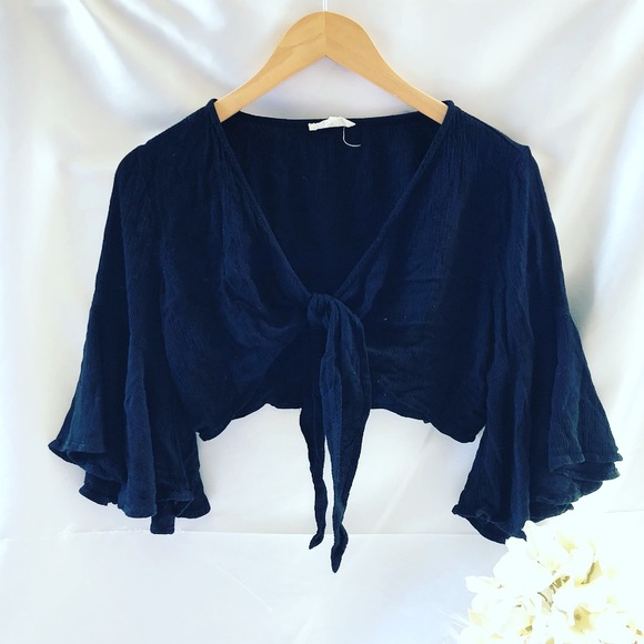 PacSun Tops - {PacSun} L.A. Hearts Tie Knot Crop Top